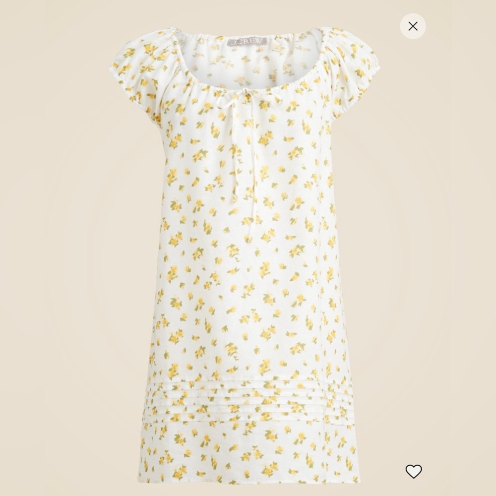 J. Crew Sleep Dress in Linen Cotton Blend